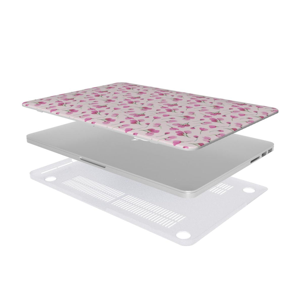 Pink little rose floral MacBook Case