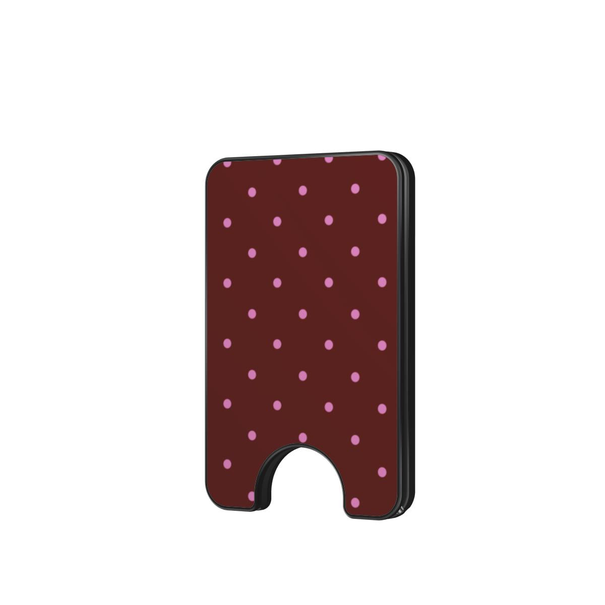 Blood polka dots Magnetic wallet