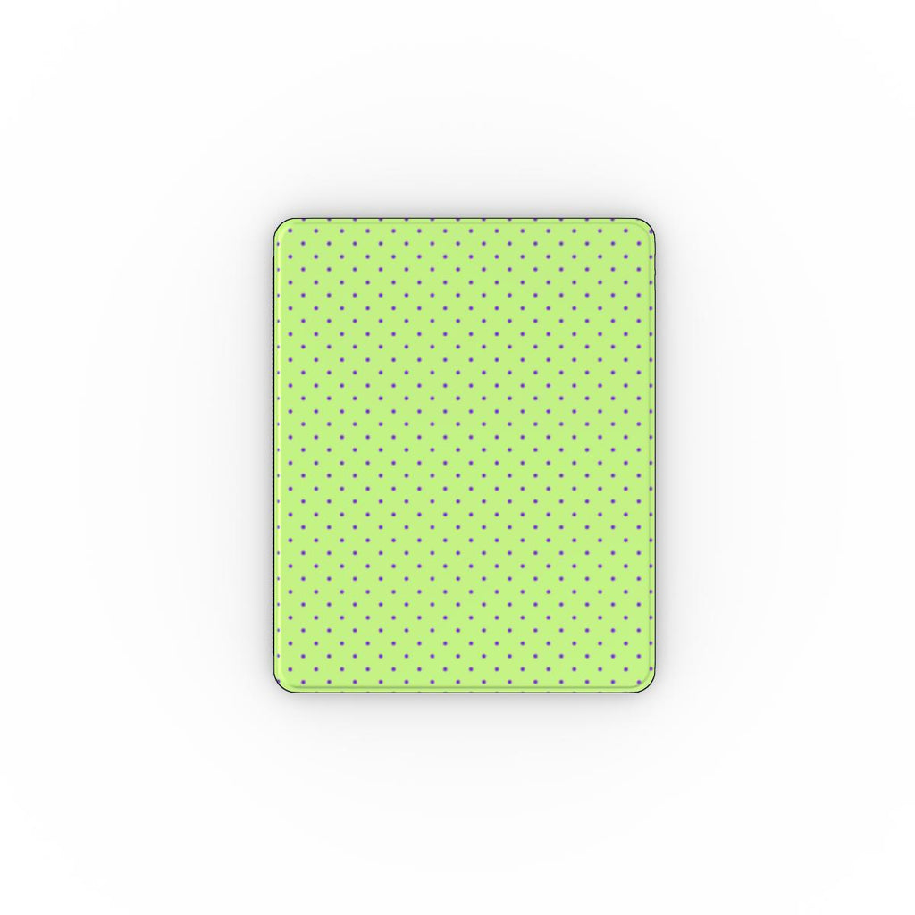 Lime polka dots Apple iPad Case