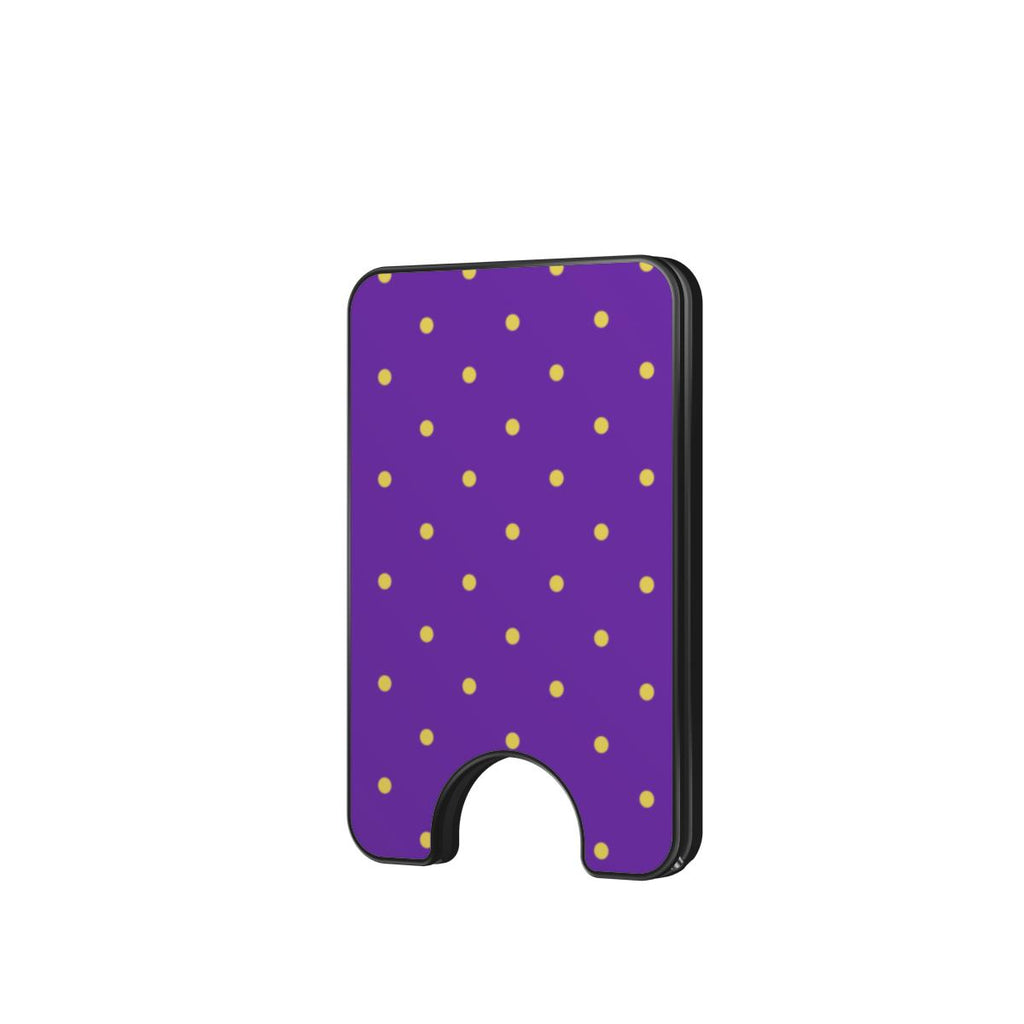 Grape Polka Dots Magnetic wallet