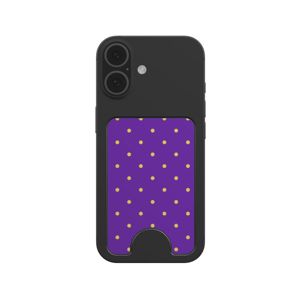 Grape Polka Dots Magnetic wallet