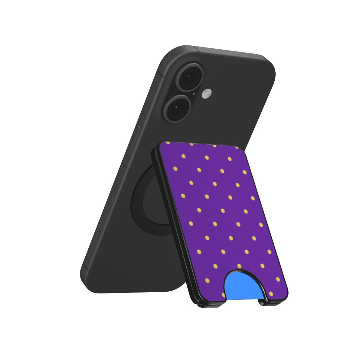 Grape Polka Dots Magnetic wallet