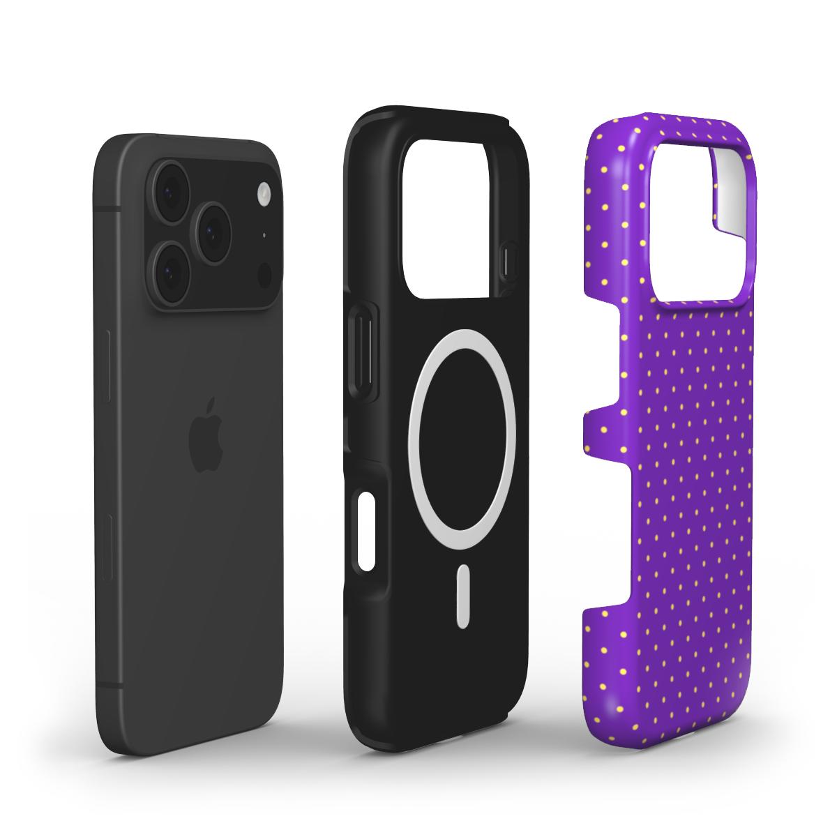 Grape Polka Dots MagSafe Tough Phone Case