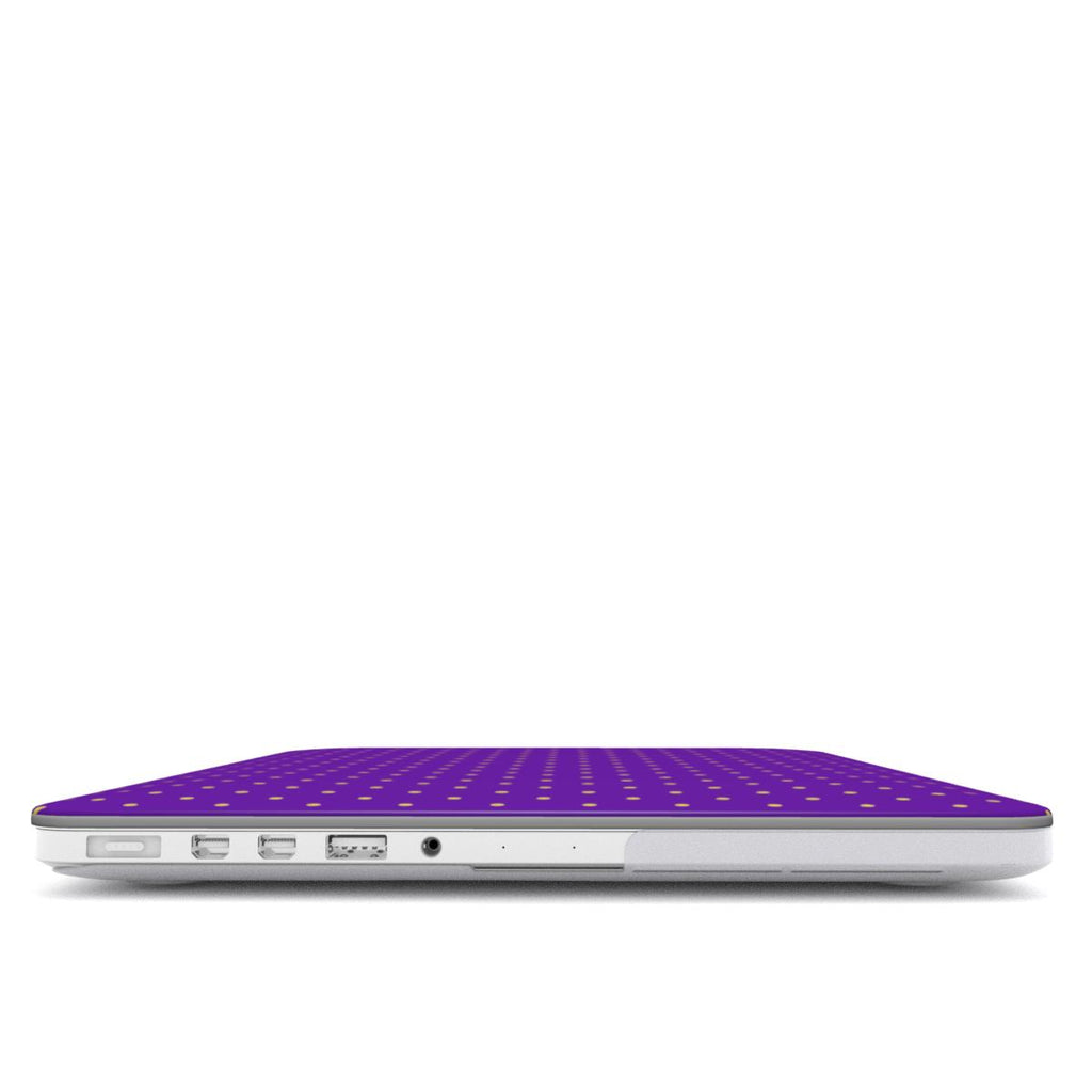 Grape Polka Dots MacBook Case