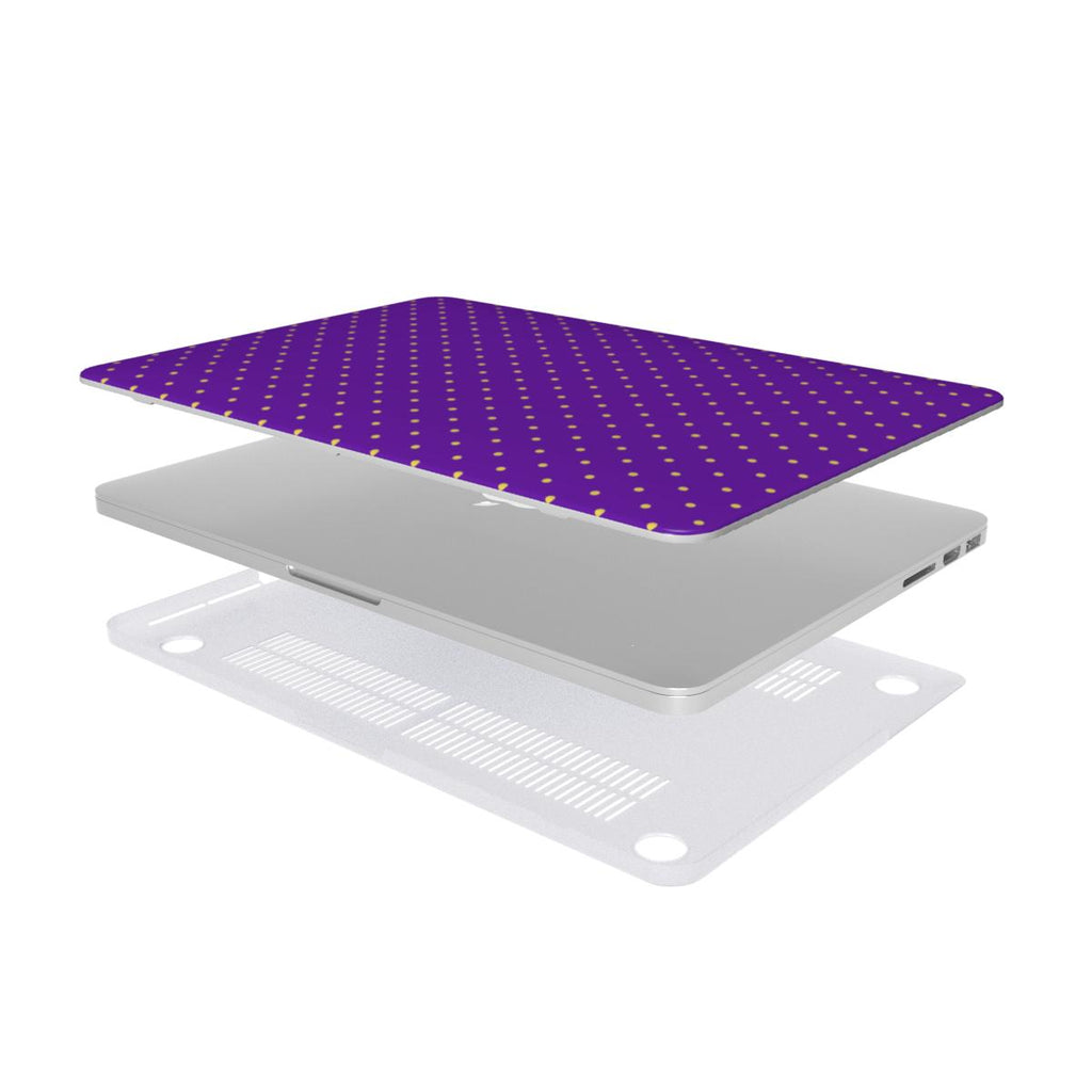 Grape Polka Dots MacBook Case
