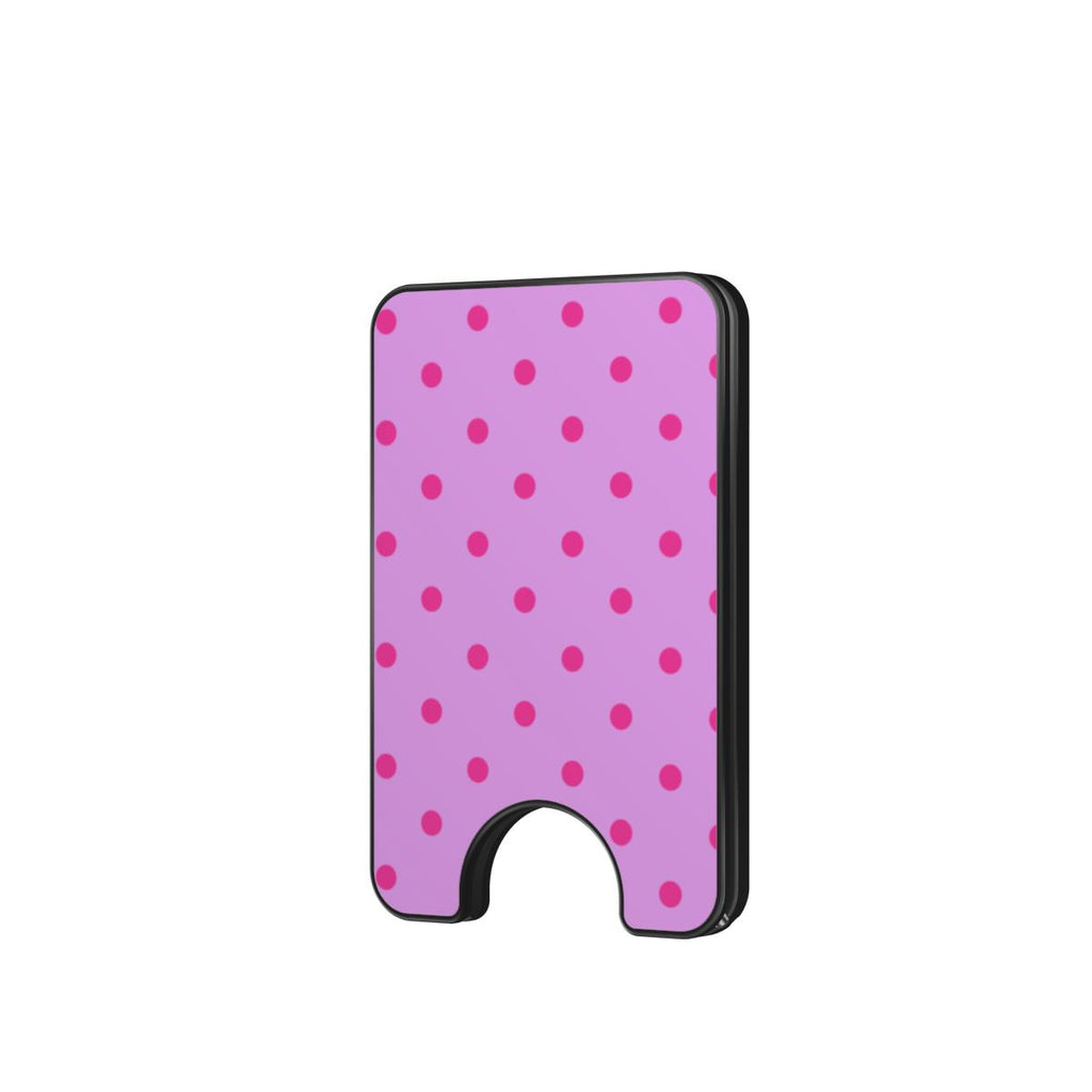 Light Pink Polka Dots Magnetic wallet