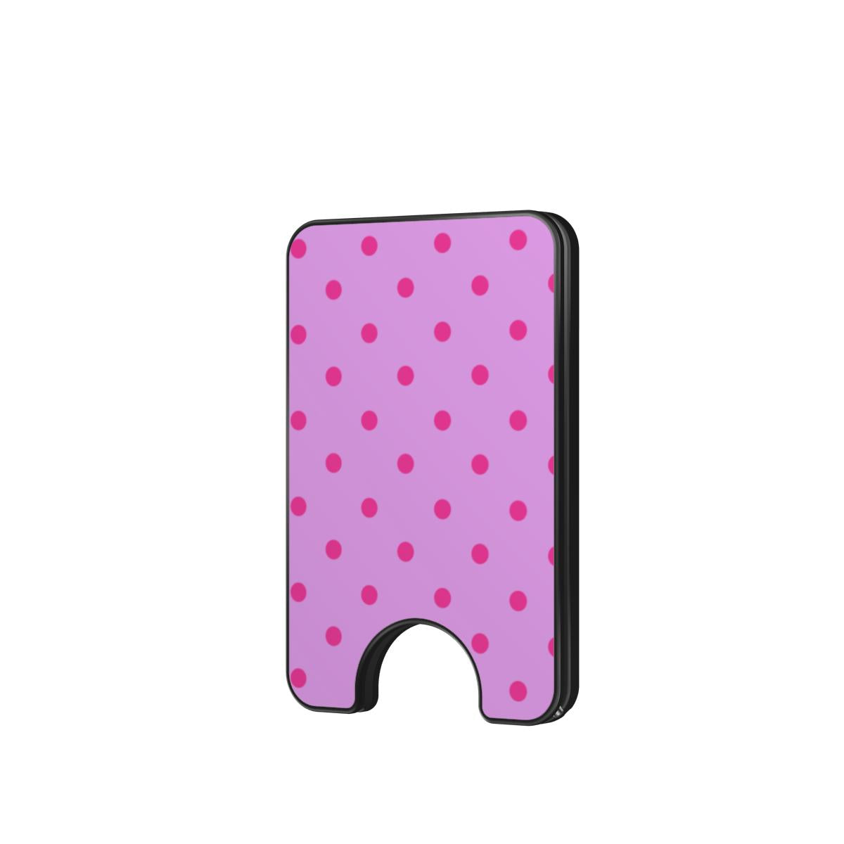 Light Pink Polka Dots Magnetic wallet