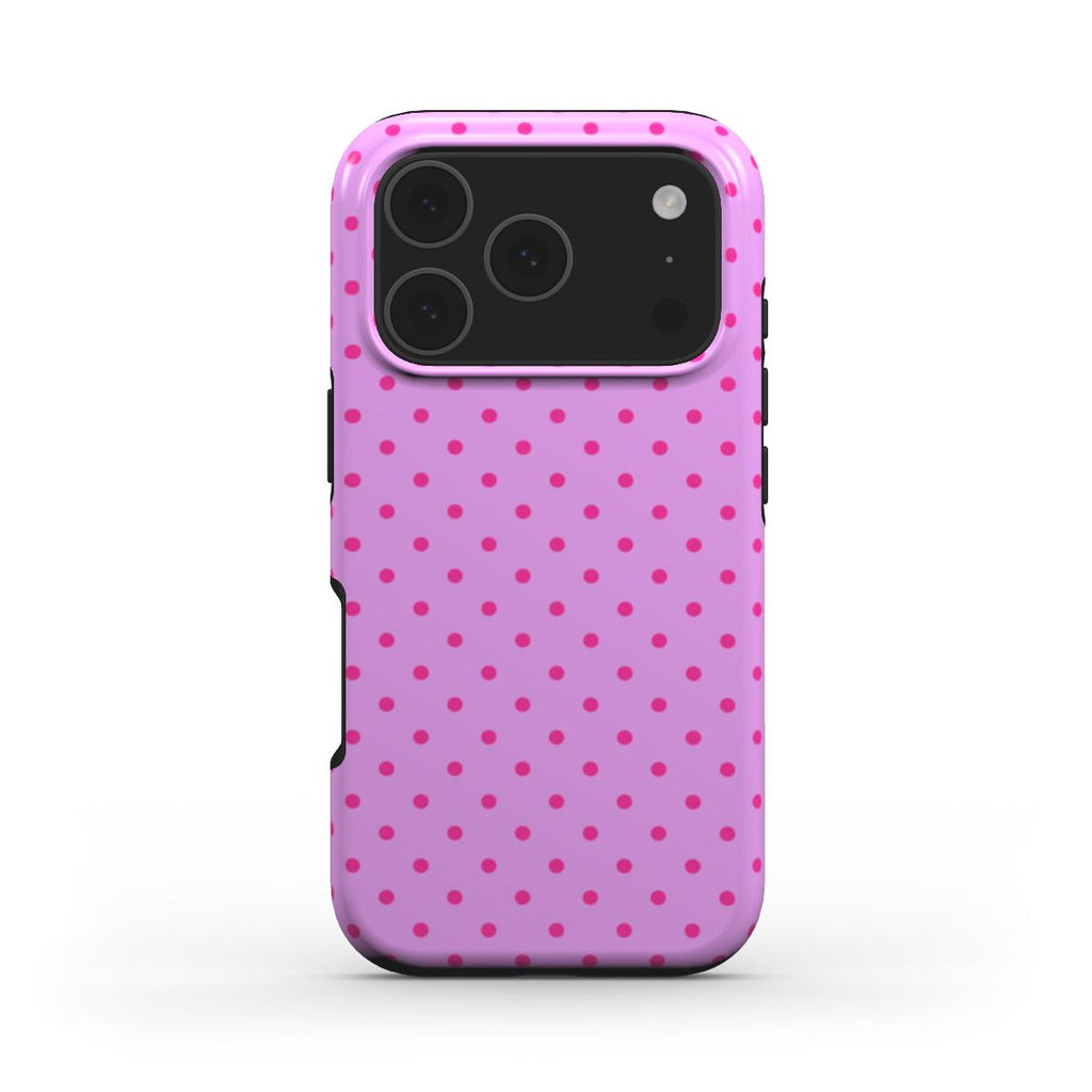 Light Pink Polka Dots Tough Phone Case