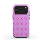 Light Pink Polka Dots MagSafe Tough Phone Case