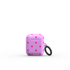 Light Pink Polka Dots Apple AirPods Tough Case