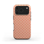 Carrot Orange Polka Dots Tough Phone Case