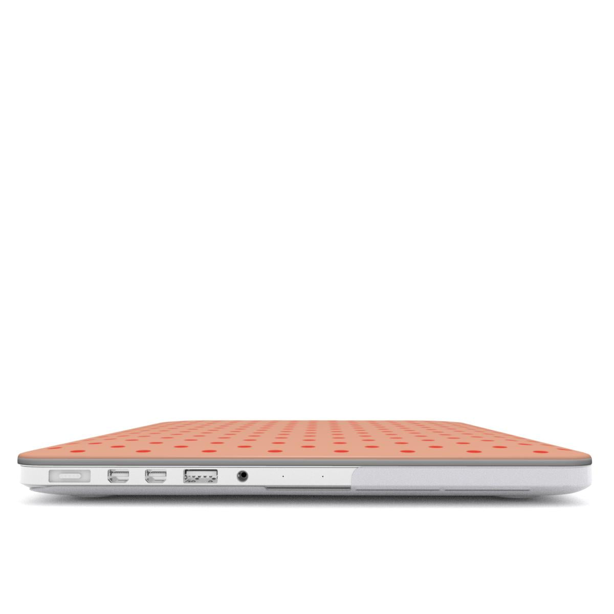 Carrot Orange Polka Dots MacBook Case