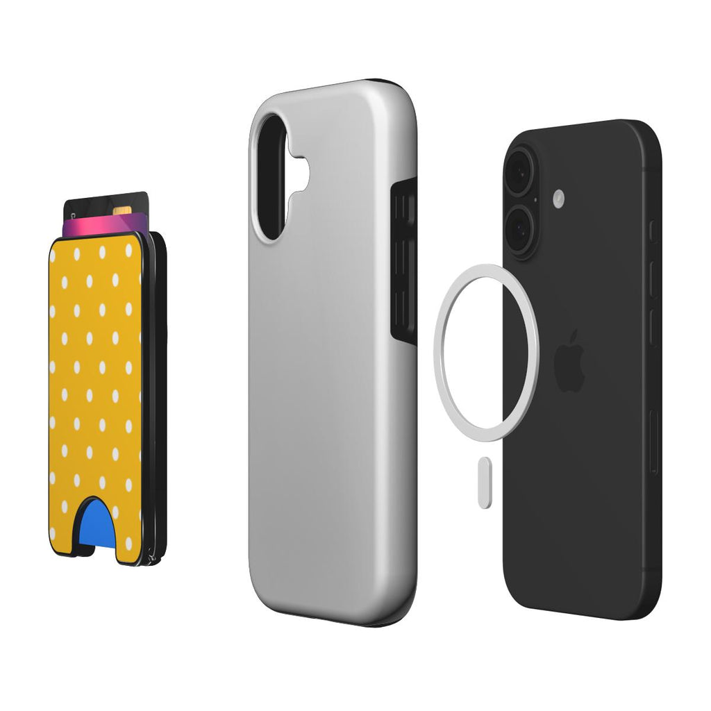 Basic Yellow Polka Dots Magnetic wallet