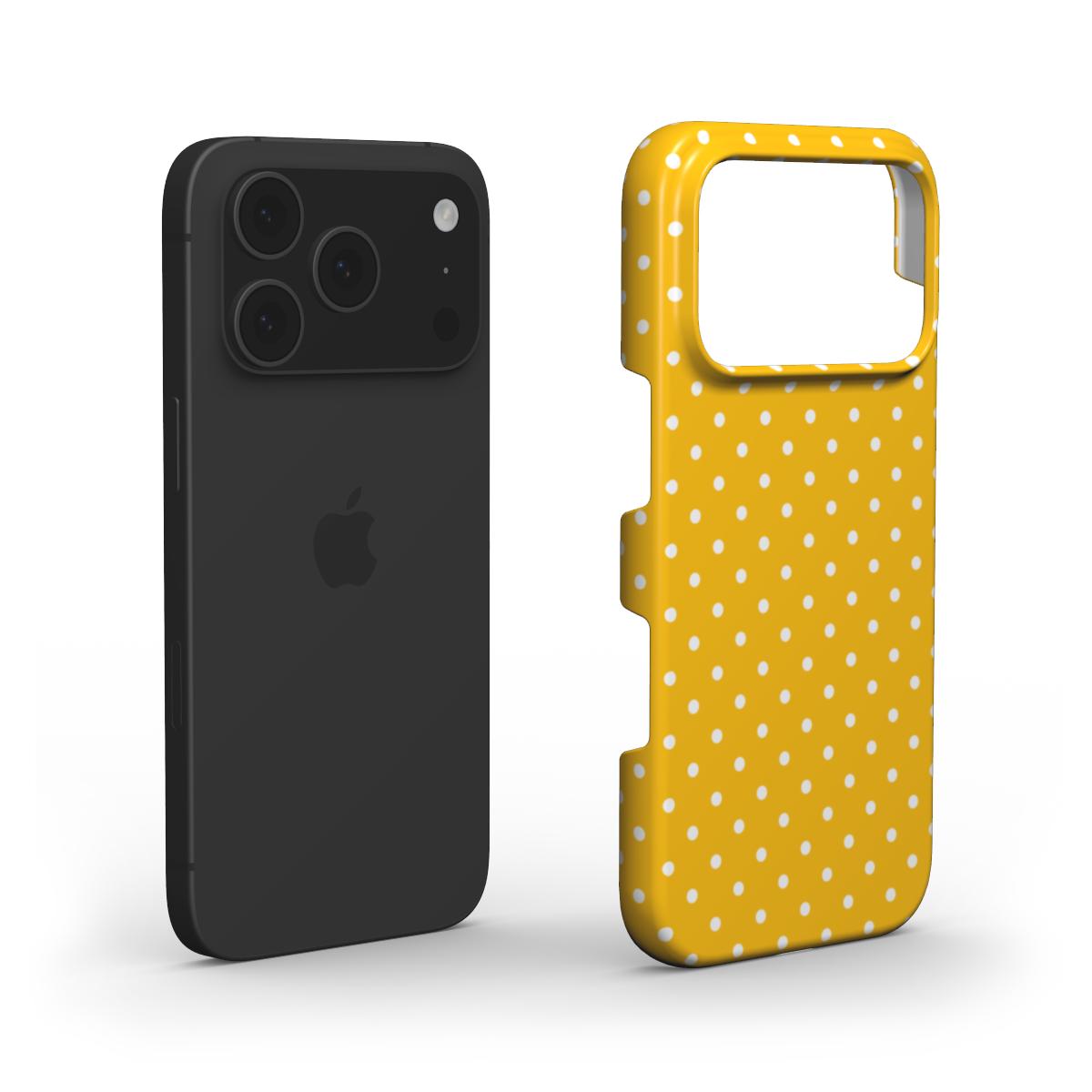 Basic Yellow Polka Dots Phone Case