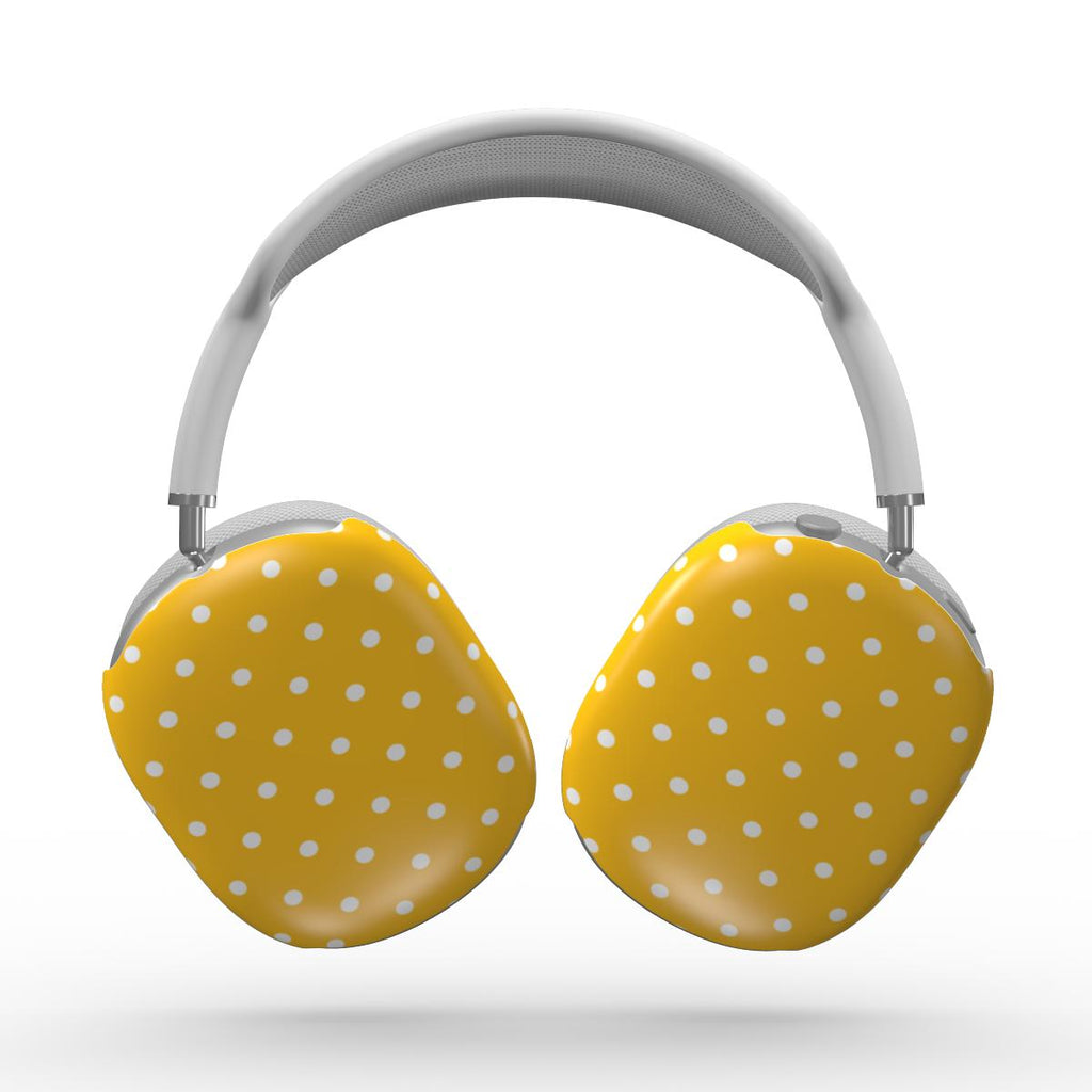Basic Yellow Polka Dots Apple AirPods Max Tough Case