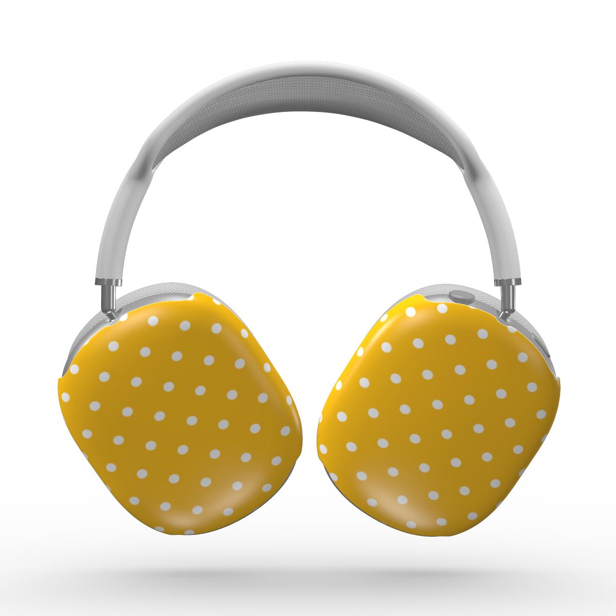 Basic Yellow Polka Dots Apple AirPods Max Tough Case
