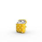 Basic Yellow Polka Dots Apple AirPods Tough Case