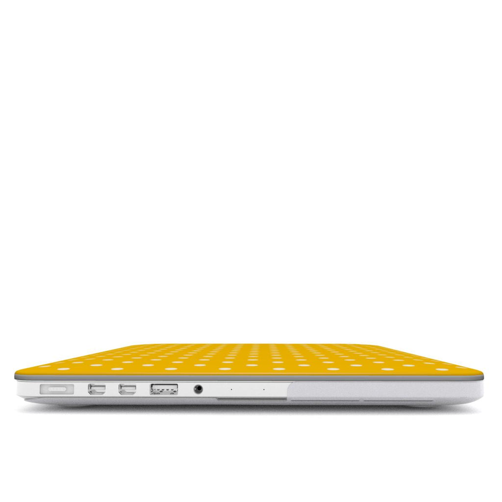 Basic Yellow Polka Dots MacBook Case