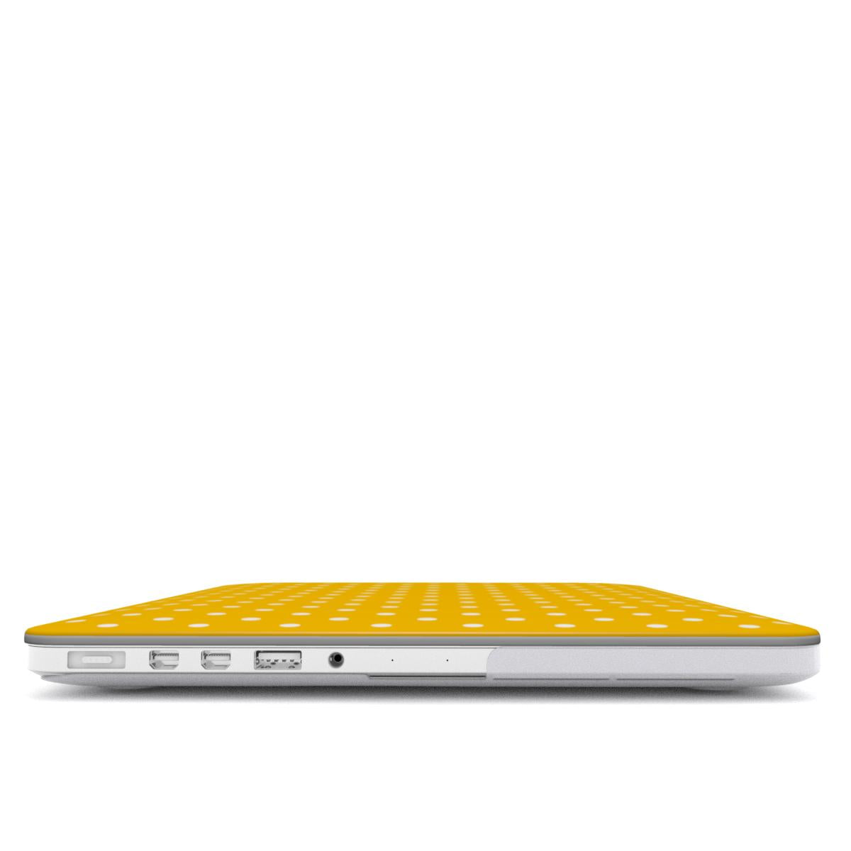 Basic Yellow Polka Dots MacBook Case