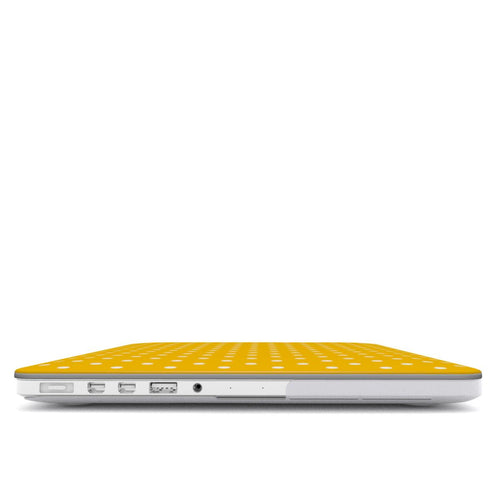 Basic Yellow Polka Dots MacBook Case