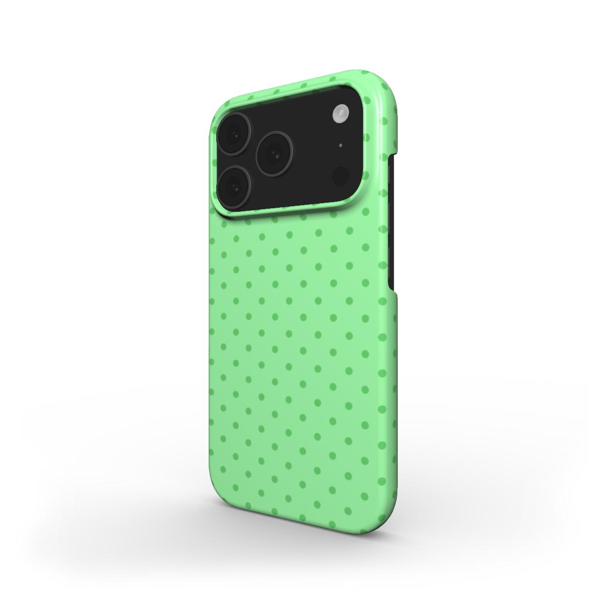 Light Green Polka Dots Phone Case