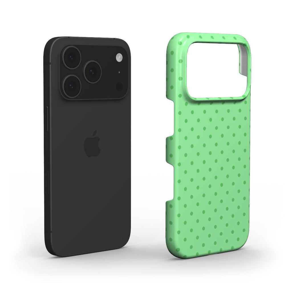 Light Green Polka Dots Phone Case