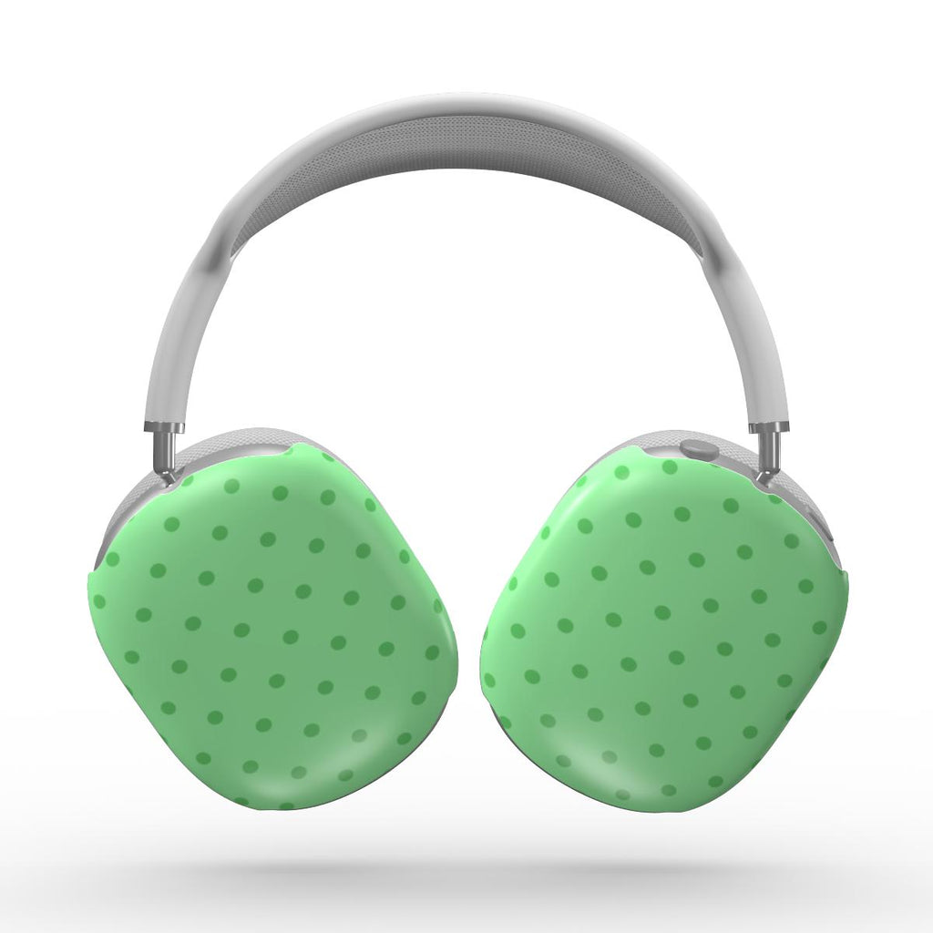 Light Green Polka Dots Apple AirPods Max Tough Case