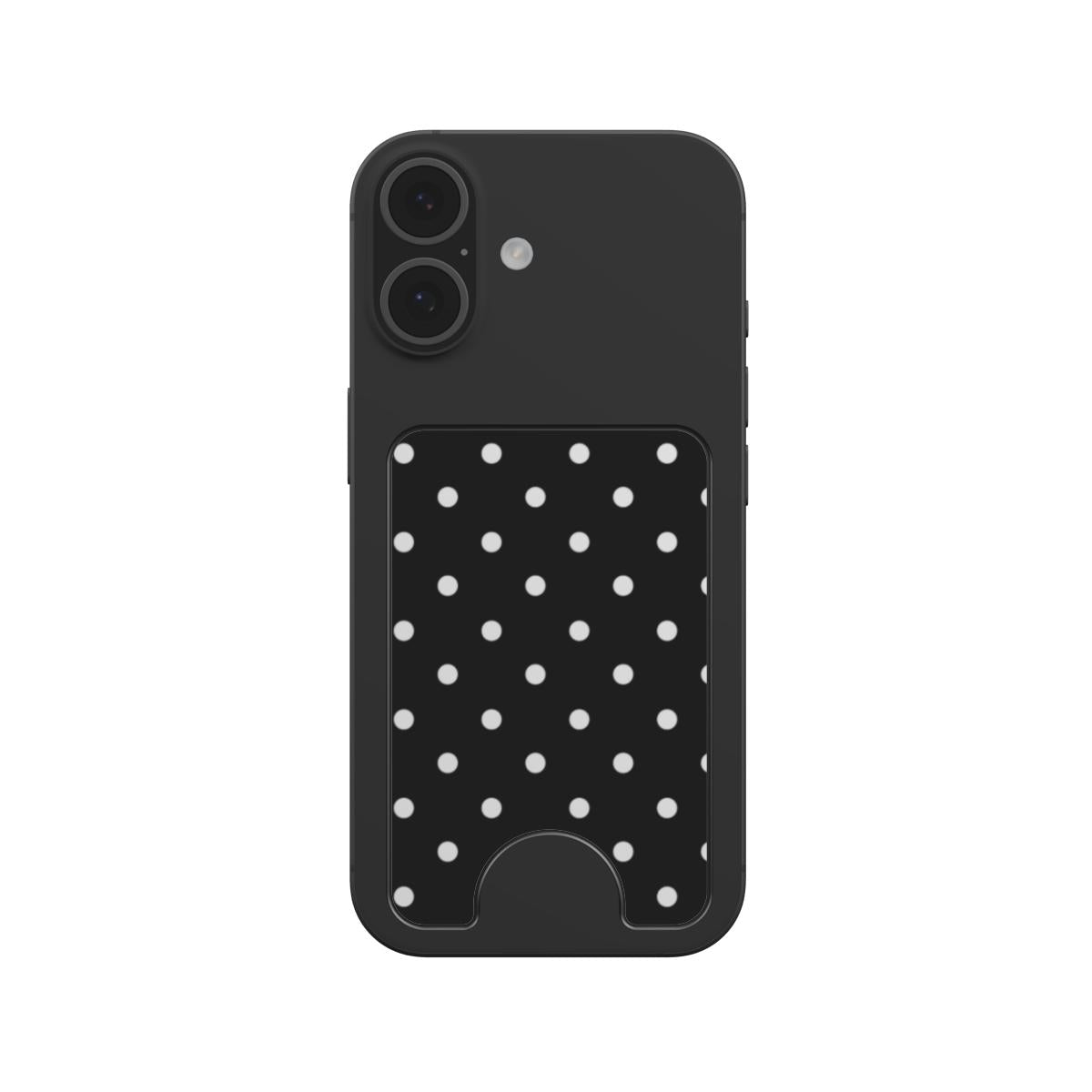 White Black Polka Dots Magnetic wallet