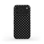 White Black Polka Dots Phone Case