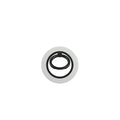 White Black Polka Dots Ring Holder