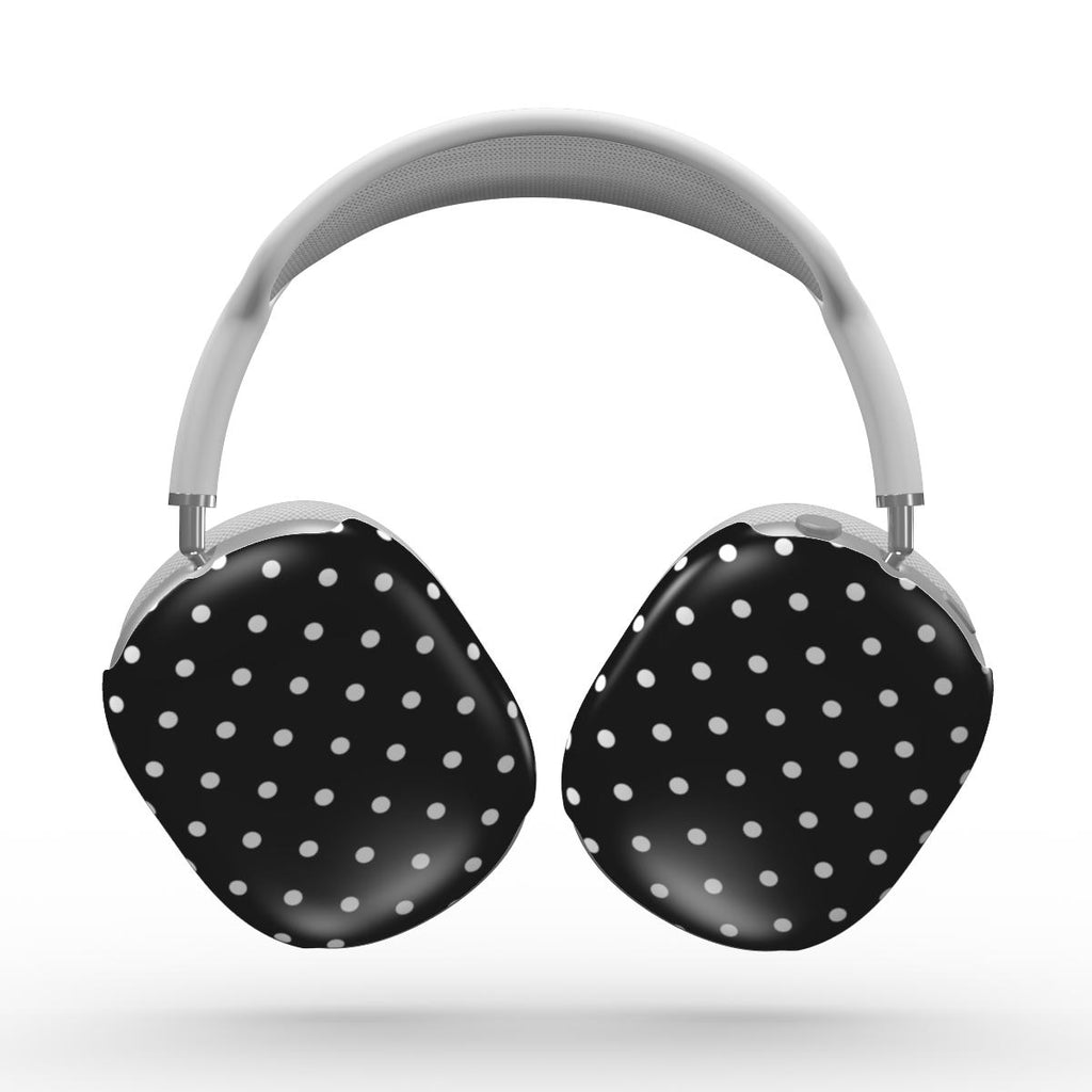 White Black Polka Dots Apple AirPods Max Tough Case