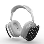 White Black Polka Dots Apple AirPods Max Tough Case