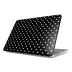 White Black Polka Dots MacBook Case