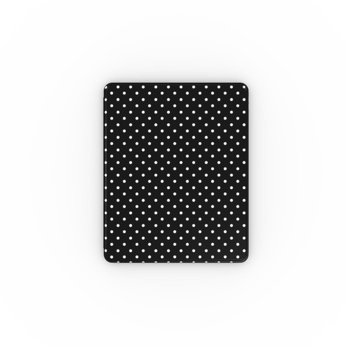 White Black Polka Dots Apple iPad Case