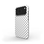 White Black 2 Polka Dots Phone Case