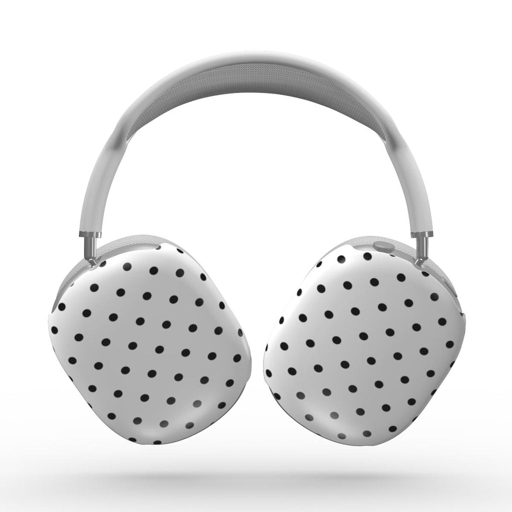 White Black 2 Polka Dots Apple AirPods Max Tough Case