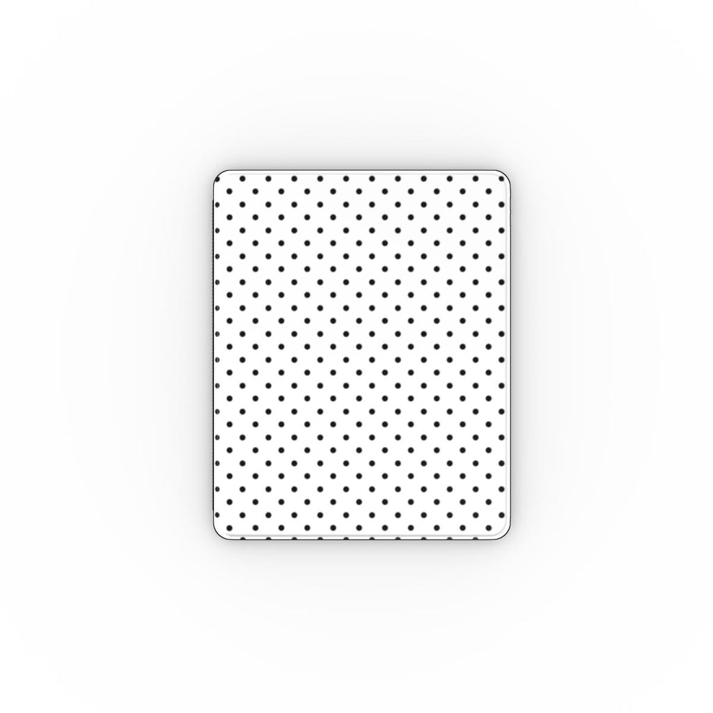White Black 2 Polka Dots Apple iPad Case