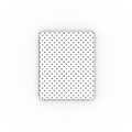 White Black 2 Polka Dots Apple iPad Case