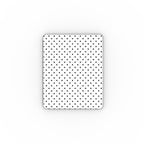 White Black 2 Polka Dots Apple iPad Case