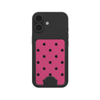 Black Pink Polka Dots Magnetic wallet