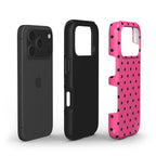 Black Pink Polka Dots Tough Phone Case