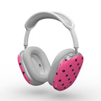 Black Pink Polka Dots Apple AirPods Max Tough Case