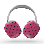 Black Pink Polka Dots Apple AirPods Max Tough Case