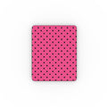 Black Pink Polka Dots Apple iPad Case