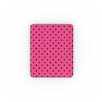 Black Pink Polka Dots Apple iPad Case