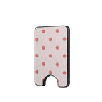 Blush Red Polka Dots Magnetic wallet