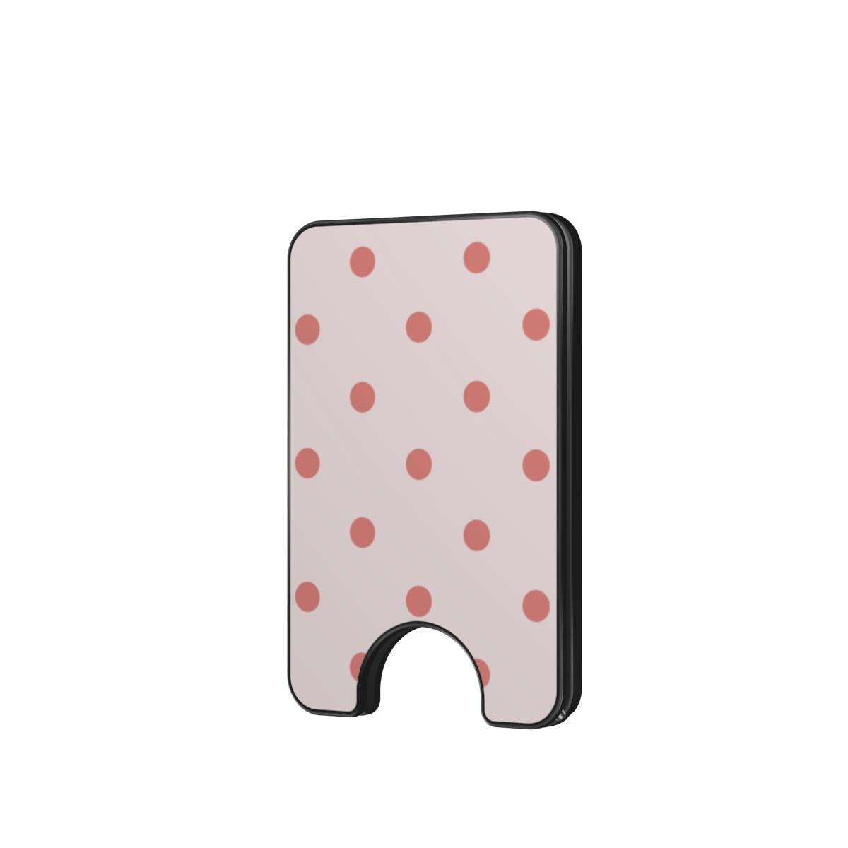 Blush Red Polka Dots Magnetic wallet