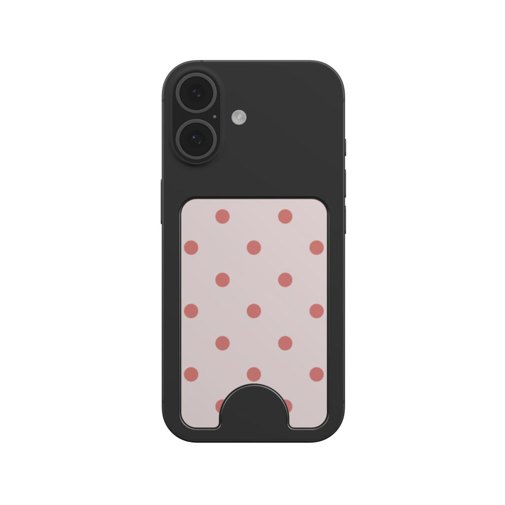 Blush Red Polka Dots Magnetic wallet