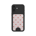 Blush Red Polka Dots Magnetic wallet