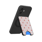 Blush Red Polka Dots Magnetic wallet